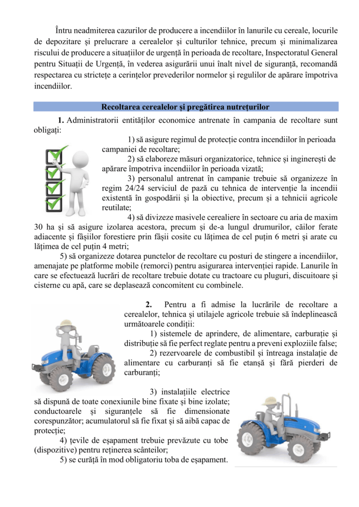 Recomandari Recoltarea RO-2